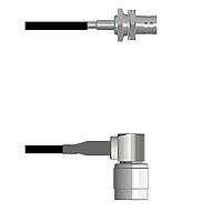 Amphenol Custom Cable Q-0404T0003108i RF Cable Assemblies BNC-SJB/TNC-RP G174 108I