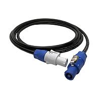 Io Audio Technologies IO-PRCPTE-14-3-P AV Cables Professional A to Edison Powerlatch Cable, 3 Foot