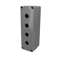 Bud Industries PBB-11821-4 Pushbutton Enclosures Polycarbonate Four Push Button Box (9.8 X 3.2 X 3.4 In)