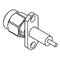 Radiall R125474000 Panel Receptacles SMA / ADJUST. 2 HOLE FLANGE PLUG RECEPTACLE WITH CYLINDRICAL CONTACT