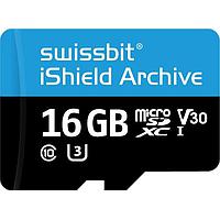 Swissbit SFSD016GN1PT1MT-I-5E-07P-SW6 MicroSD Cards Industrial microSD Card, PS-66u iShield Archive, 16 GB, 3D PSLC Flash, -40C to +85C