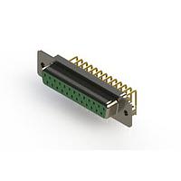 EDAC 630-M25-340-GN2 D-Sub Connectors - Standard Density Right Angle D-Sub Connector