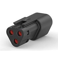 DEUTSCH - TE Connectivity 1-2303813-4 Housings DT04-3P-TE32, REC, 3P, BLK, E, SNAPCAP