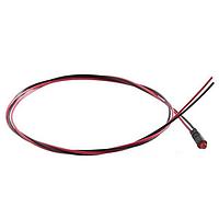 BIVAR PM3SRCW16.0 Indicators Standard Panel Mount Indicators, 2 Leaded, 3mm Super Red LED with Water Clear Lens, 16 in. Wire.