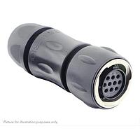 Eaton Souriau-Sunbank UTGX6JC1210SW Plugs Plug, with cable gland backshell, for 10 female contacts, IP68/69K, keying W