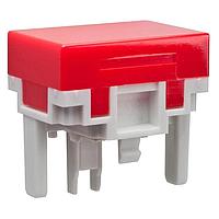 NKK Switches AT4030C Button RECTANGULAR RED CAP LB NON-ILLUMINATED