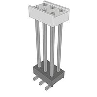 Samtec HW-03-11-T-D-865-SM Headers High Temperature Flexible Board Stacking Header