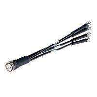 HUBER+SUHNER LIS-C5X-11MQ4X-4x214310-00500-53 RF Cable Assemblies MQ4 Cluster jumper 1/4IN HF 4310 F 0.5m