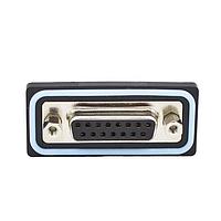 NorComp SDF-R15-213L011 Receptacle 15 pin R/A solder F flash 4-40 int thrd