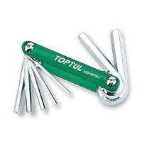 TOPTUL AGFH0701 - 7-in-1 Folding Hex Key Set