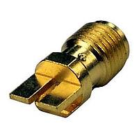 Johnson / Cinch Connectivity Solutions 142-0761-861 PCB Connectors PCB JACK GOLD 50 OHM .062" EDGE MOUNT RND