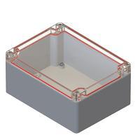 Serpac RB65P06C24G Watertight PLASTIC BOX WATERTIGHT ENCLOSURE CLEAR/GRAY (6.30 x 4.72 x 2.95 in)