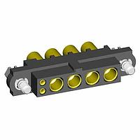 Harwin M80-4D10205F1-00-000-04-327 Heavy Duty Power Connectors 2+4 Pos. Female 22AWG+16AWG Cable Conn. Kit, Jackscrews