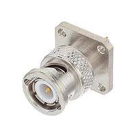 Radiall R141440000W Panel Receptacles BNC / SQUARE FLANGE PLUG RECEPTACLE WITH SOLDER POT CONTACT