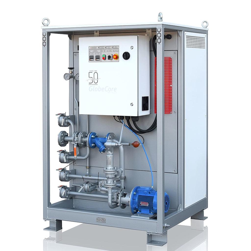 Industrial oil heating equipment used for controlled warming of technical oils