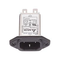 Delta Electronics, Inc. 01GEEG3E Inlets IEC Connector Filter, High Performance, Single, 250VAC, 1A, Screw Mount, N/A-Lug