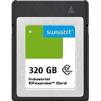 Swissbit SG2600CE320GI-1TB2-1DB-STD Memory Cards Industrial CFexpress Card, G-26, 320 GB, 3D PSLC Flash, -40C to +85C