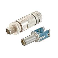 HARTING 20820050002 Straight PRELINK M12 X-CODE 8POLE W/INSERT