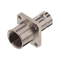 Radiall R141254000 Connectors BNC / STRAIGHT SQUARE FLANGE JACK CLAMP TYPE - CABLE 2.6/50+75