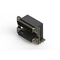 EDAC 663-025-264-03A Dual Port D-Sub Connectors Right-angle Dual Port D-Sub Connector