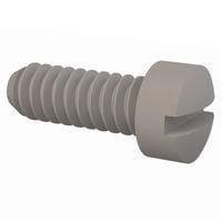 Essentra Components 010632F037 Machine Screw Fillister Slottted Screw, #6-32 Thread, 3/8 Lg