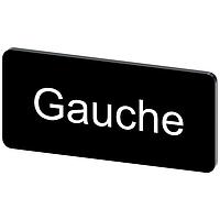 SIEMENS 3SU19000AC160GH0 Labeling Plate, Gauche INSCR. LABEL, BLACK 12.5 X 27MM, GAUCHE
