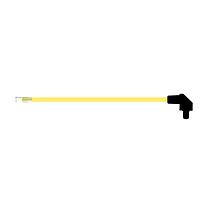 BIVAR SZR4-10.00-F5P-4 Flexible Light Pipes with LEDs 10 Inch, Yellow Fiber, Clear Lens