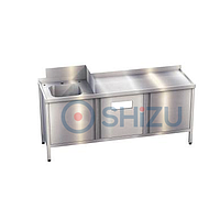 ShiZu SBR-BON6 Stainless steel table with single sink