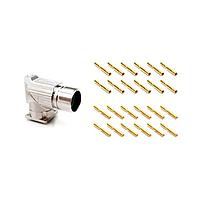 Amphenol SINE Systems MA5RAE1202S-KIT Circular Metric Connectors 12 Pos female skts Large flange