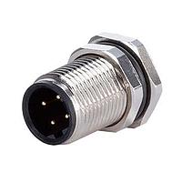 Same Sky (formerly CUI Devices) CDM1218-04D-MT-F12-67 Straight Solder Type,Front Fasten M12*1.0,D-Code 4PIN ,Screw Copper alloy