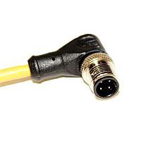 Mueller C4B05M002 Sensor Cables / Actuator Cables M12 Cordset, 4-Position Male Right Angle to Open End, 22 AWG, 2M