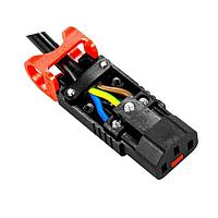 Schaffner C19-Locking-Outlet-1.5mm panel Thickness AC Plug Retainer Clip C19 single locking outlet