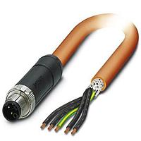 PHOENIX CONTACT 1414871 Sensor Cables / Actuator Cables 5POS Power Cable Orange 5m