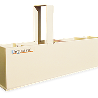 Aqualabo AQUABAC MEASURING CHANNEL FOR CIRCULAR PIPE LAYING (20 degres, 3m3/h)