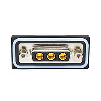 NorComp CDFR3W3213L461 Mixed Contact D-Sub Connectors 3W3 R/A solder F FL 4-40 thrd brkt 40Amp