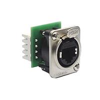 Amphenol Tuchel RJX8FD6I XLR XLRnet D Type Ethernet Chassis Mount IDC TERMINALS CAT6