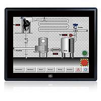 IEI Technology DM-F15A/PC-R40 Capacitive 15" 450 cd/m XGA LCD monitor, Aluminum die casting front panel, Black color, W/ USB projected capacitive touch screen, 9 36V DC input, R40