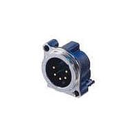 NEUTRIK NC5MBV Receptacles Recpt B 5P M PCBV Pin 1/gnd sep nickel