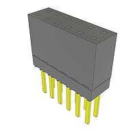 Samtec ESW-106-13-G-D Sockets .100" Elevated Socket Strip