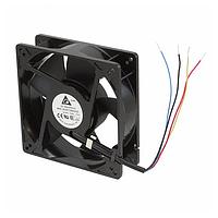 Delta Electronics, Inc. AHB1348GHE-CZ41 Tubeaxial Tubeaxial Fan, 48VDC, Ball, 4-Leads, 255.77CFM, 67dBA, 5500RPM, Leads, Tach/PWM