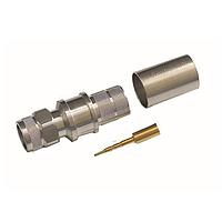 Amphenol Times Microwave Systems TC-600-TM-X Connectors TNC-Male (plug) crimp connector (solder-on pin) hex/knurl nut, no braid trim