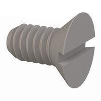 Essentra Components 022520A050 Slotted Countersunk 82 Slotted CSK Screw, 1/4-20 Thread, 1/2 Lg