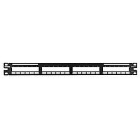 Panduit QPP24BL Fiber Optic Connectors QN Patch Panel, Flat, 24 Port, 1RU