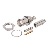 Radiall R141306000W Connectors BNC / STRAIGHT BULKHEAD JACK FRONT MOUNT CRIMP TYPE - CABLE 2.6/50 S