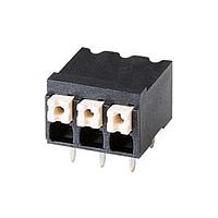 Same Sky (formerly CUI Devices) TBLH10-381-10BK Fixed Terminal Blocks Screwless, High Temperature, 3.81 mm pitch, Black with Gray Button