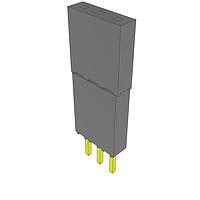 Samtec ESQ-103-44-G-S Sockets Elevated Socket Strip, 0.100" Pitch