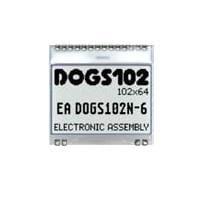 DISPLAY VISIONS EA DOGS102N-6 LCD Graphic Displays FSTN (+) Reflective Superwhite Backgrnd