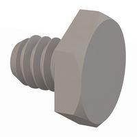 Essentra Components 010348H012 Cap Screw Hex Unslotted Bolt, #3-48 Thread, 1/8 Lg