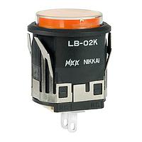 NKK Switches LB02KW01-5D24-JD LED ROUND AMBER 24V
