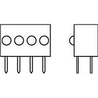 Dialight 555-4403F LED Circuit Board Indicators YELLOW DIFFUSED 5 VOLT